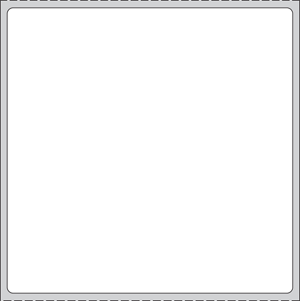 PDC Label Direct Thermal Paper Permanent 3"" Core 3x3 White 1500 per Roll, 8 Rolls per Case | THERMD9