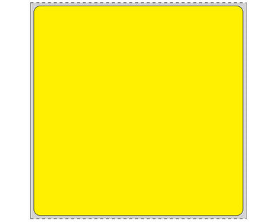 PDC Label Direct Thermal Paper Permanent 3" Core 4"x4 Yellow 1500 per Roll | THERMDSY39