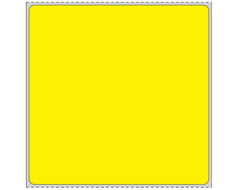 PDC Label Direct Thermal Paper Permanent 3" Core 4"x4 Yellow 1500 per Roll | THERMDSY39