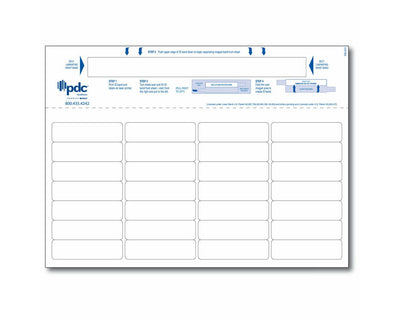 PDC Laser Wristband Paper Laminate Fold-Over 3/4"x8 Adult White, 1000 per Box | TM-SRC-02