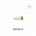 Tentube™ Connector, Insert, Non-Valved, Barbed - Fits 1/8 inch ID Tubing (0.125 inch, 3.18 mm) - TMF0212