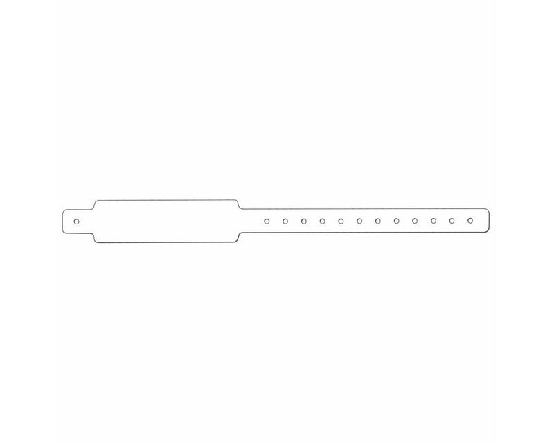 PDC Conf-ID-ent™ Thermal Wristband Thermal Clasp Closure 1 1/8"x12 3" Adult White - 250 per Case | WBCA33N-1