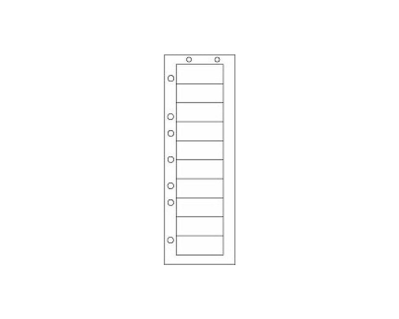 PDC Chart Labels Laser Portrait 2 1/2x1 3-3/4" Sheet White - 10 Labels per Sheet, 4 Pks of 250 Sheets per Case | WBW81