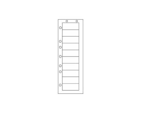 PDC Chart Labels Laser Portrait 2 1/2x1 3-3/4" Sheet White - 10 Labels per Sheet, 4 Pks of 250 Sheets per Case | WBW81