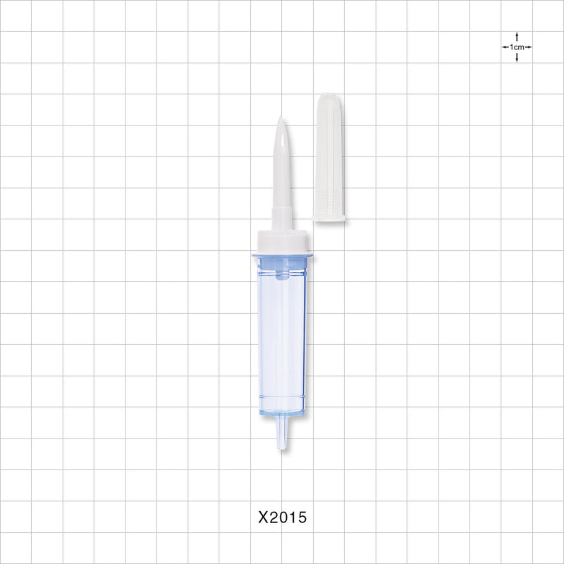 Spike/Small Chamber Assembly with Non-Vented Cap - 0.106 inch OD (2.7 mm); 20 Drops/ml - X2015
