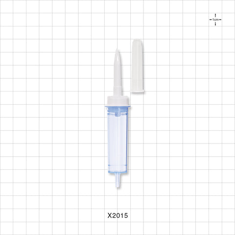 Spike/Small Chamber Assembly with Non-Vented Cap - 0.106 inch OD (2.7 mm); 20 Drops/ml - X2015