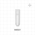 Roller Clamp Body, White - Fits 0.161 inch OD Tubing (4.1 mm); for X80022 - X80021