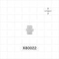 Roller Clamp Wheel, White; for X80021 -  - X80022