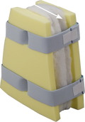DEROYAL CONCAVE HIP ABDUCTION POSITIONER - WIDE WITH LINER (PACKAGING - CASE OF 5)