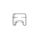Clear Tray with Tube Lock Clamps and PVC Rim - Medium - 18"-19" Chairs