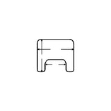 Clear Tray with Tube Lock Clamps and PVC Rim - Medium - 18"-19" Chairs