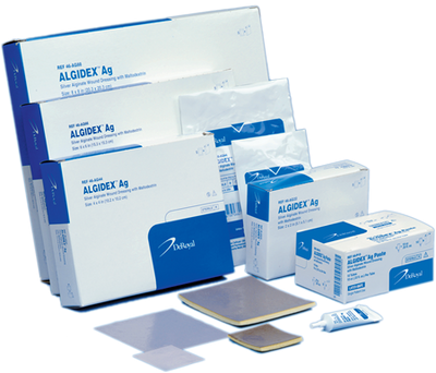 DEROYAL ALGIDEX AG®+ ANTIMICROBIAL WOUND DRESSING (QTY/BOX - 5) (PACKAGING - CASE 50)