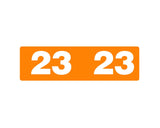 Ames® Compatible Color Code Label Year "23", 1-3/4" x 1/2", Orange, Mylar, 1000 Per Roll | AMS-23