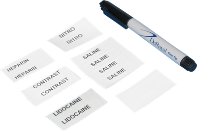 DEROYAL LABELS FOR ANGIOGRAPHY AND CATH LABS (PACKAGING - 14 PACK, 100 PACKS PER CASE)