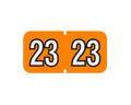 Barkley™ Compatible Color Code Label Year "23", 1-1/2" x 3/4", Orange, Mylar, 500 Per Roll | BA-23
