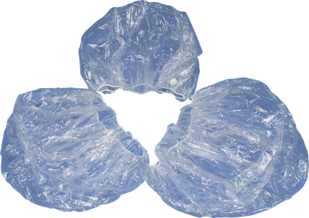 DEROYAL FLUOROSCOPE BANDED BAGS ROUND WITH SEWN ELASTIC (PACKAGING - CASE OF 25)