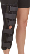 DEROYAL SIZED BLACK FOAM KNEE IMMOBILIZER 10” (PACKAGING - EACH)