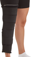 DEROYAL KNEE IMMOBILIZER WITH ELASTIC STRAPS BLUE (PACKAGING - EACH)
