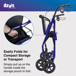 Days Lightweight Aluminium Rollator, Blue