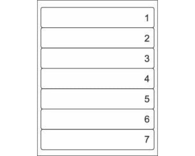 Smead® Compatible Color Code Label Inkjet 8" X 1-7/16" White Permanent, 1008 per Pack | CB-170173