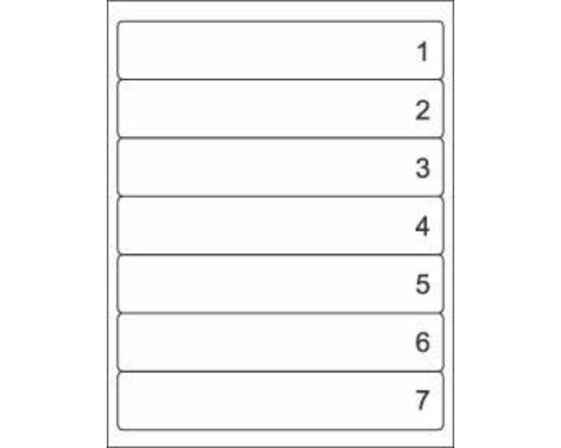 Smead® Compatible Color Code Label Inkjet 8" X 1-7/16" White Permanent, 1008 per Pack | CB-170173