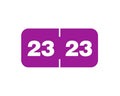 Smead® Compatible Color Code Label Year "23", 1-1/2" x 3/4", Purple, Mylar, 1000 Per Roll | CC-23S