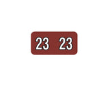Colwell Compatible Color Code Label Year "23", 1 x 1/2", Dark Red, Mylar, 500 Per Roll | COES-23