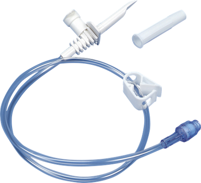 DEROYAL CT TRANSFER SET WITH SWABBABLE VALVE (PACKAGING - CASE OF 100)