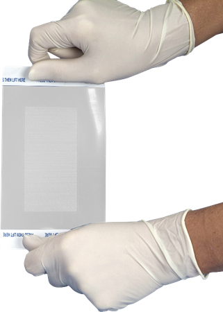 DEROYAL DERMANET® AG+ BORDER ANTIMICROBIAL SURGICAL SITE DRESSING CLEAR (QTY/BOX - 25) (PACKAGING - CASE 100)