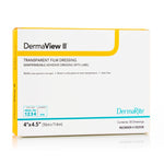 DermaView II Transparent Film Wound Dressing (Size 2" x 3")