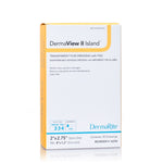 DermaView II Island Transparent Film Wound Dressing with Non-Adherent, Absorbent Pad (Size 6" x 6")