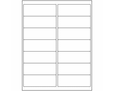 PDC Label Laser Paper Permanent 2 4"x1 7/16" White 14 per Sheet, 100 Sheets per Box | DPSL17-4