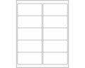 PDC Label Laser Paper Permanent 2" 4"x2 White 10 per Sheet, 1000 Sheets per Box | DPSL2-4-M