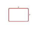 PDC Direct Thermal Label, Epic Compatible, Paper, 2" x 1-15/16", White with Red Border, 3/4" Core, 280 per roll | DT2114WR