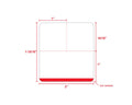 PDC Direct Thermal Label, Epic Compatible, Paper, 2" x 1-15/16", Red Stripe, 1" Core, 1480 per roll, 12 per box | EPCDT-BKR-RB
