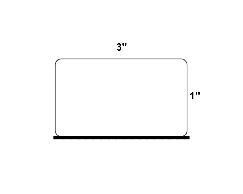 PDC Direct Thermal Label, Epic Compatible, Paper, 3" x 1", White, 1" Core, 1300 per roll, 8 per box |  EPCDT-GEN-LBL