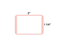 PDC Direct Thermal Label, Epic Compatible, Paper, 2" x 1-1/4", Pink Stripes, 3" Core, 5000 per roll |  EPCDT-SYN-PNKB