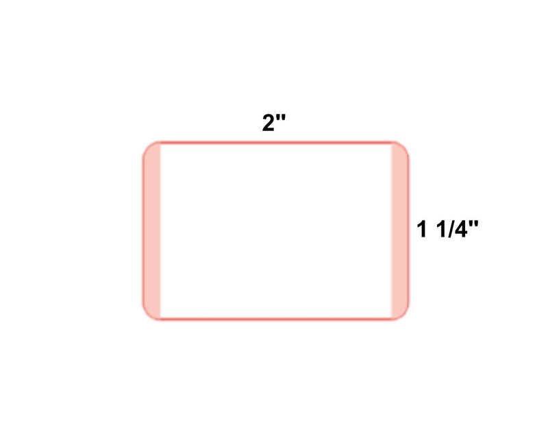 PDC Direct Thermal Label, Epic Compatible, Paper, 2" x 1-1/4", Pink Stripes, 3" Core, 5000 per roll |  EPCDT-SYN-PNKB