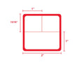 PDC Thermal Transfer Label, Epic Compatible, Paper, 2" x 1-15/16", Red Stripe, 3/4" Core, 225 per roll | EPCTT-BKR-WR