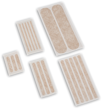 DEROYAL EPISEAL® WOUND CLOSURE STRIPS (SIZE - 1” x 5”) (STRIPS/PKG - 4) (PACKAGING - 25 PACKS PER BOX 4 BOXS PER CASE)