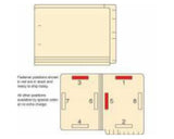 Filepro® End Tab Folder Fastener # 1&4 14pt Manila 9" High Front 12-1/4"x9-1/2" 2ply 250 per Case | ETF162B1&4