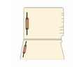 Jeter® Compatible End Tab Folder Fastener Position #1 & #3, 14pt Manila Flush Front 12 1/4"x9 1/2" 2ply - 250 per Case | ETF211B
