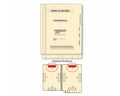 Filepro® End Tab Folder Fastener # 1&3 14pt Manila Printed Flush Front 12-1/4"x9-1/2" 2ply 250 per Case | ETF29B