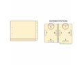 Filepro® End Tab Folder Fastener # 1&3 11pt Manila Flush Front 12-1/4"x9-1/2" 2ply 250 per Case | ETF4B