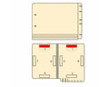 Filepro® End Tab Folder Fastener # 1&3 14pt Manila Flush Front 12-1/4"x9-1/2" 2ply 250 per Case | ETF9B