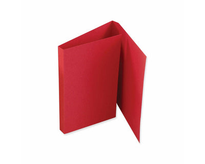 File Folder Double Fold | for Prescriptions Cardboard 5 1/2" x 13" Red 100 per Package | F3BR