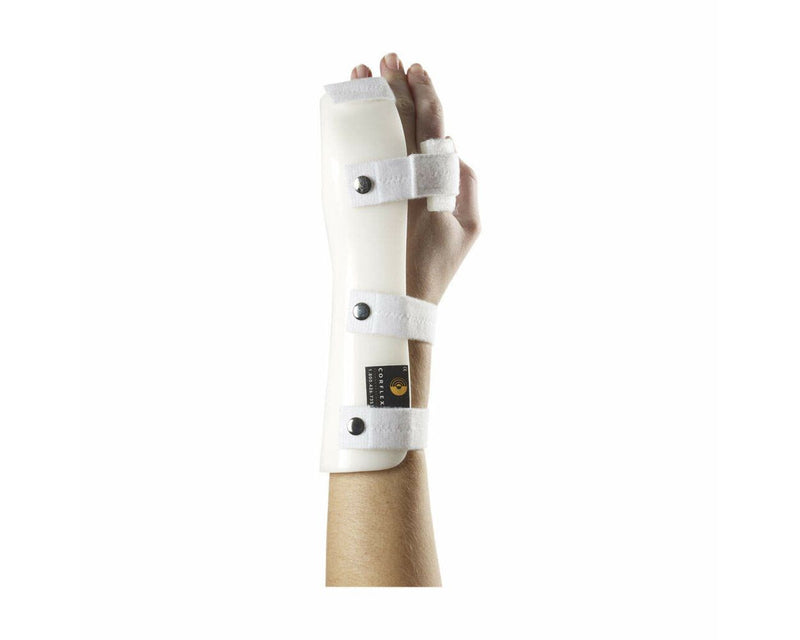 Fracture Brace Boxer Splint Extended, Right White Polyethylene Medium 1 per Each | FB-EBSRT00M