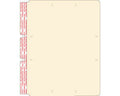 Fileback No Fastener No Tab Sige Hing 11pt Manila 8-1/2"x11" 250 per Case | FB6B