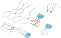 Deroyal Fish Hooks, With Suture, Rubber Band, Blunt Tip, Barbless (Packaging - 4 Pack, 50 Packs Per Case)