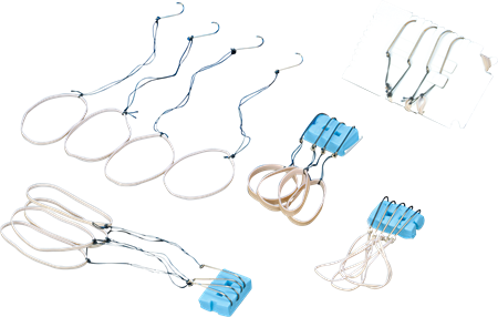Deroyal Fish Hooks, With Suture, Rubber Band, Blunt Tip, Barbless (Packaging - 4 Pack, 50 Packs Per Case)